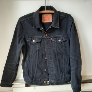 Levi's Black Denim Jacket- small